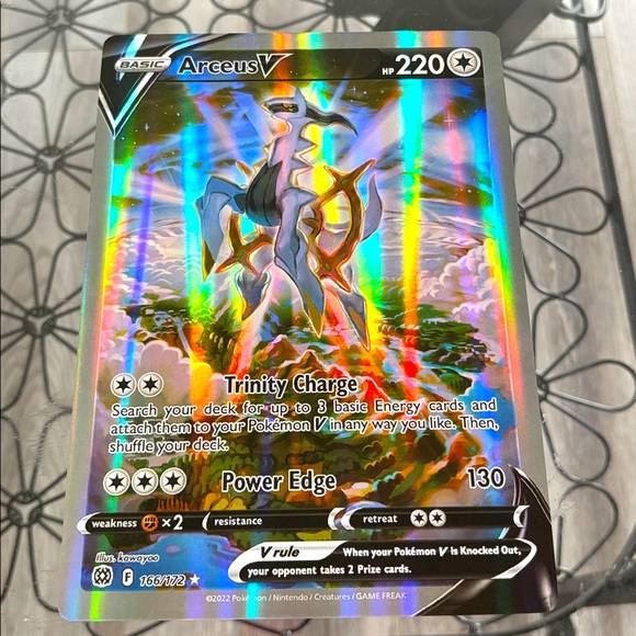 Pokemon Other - Arceus Holo 2022 Jumbo Oversized Pokemon Card Game TCG